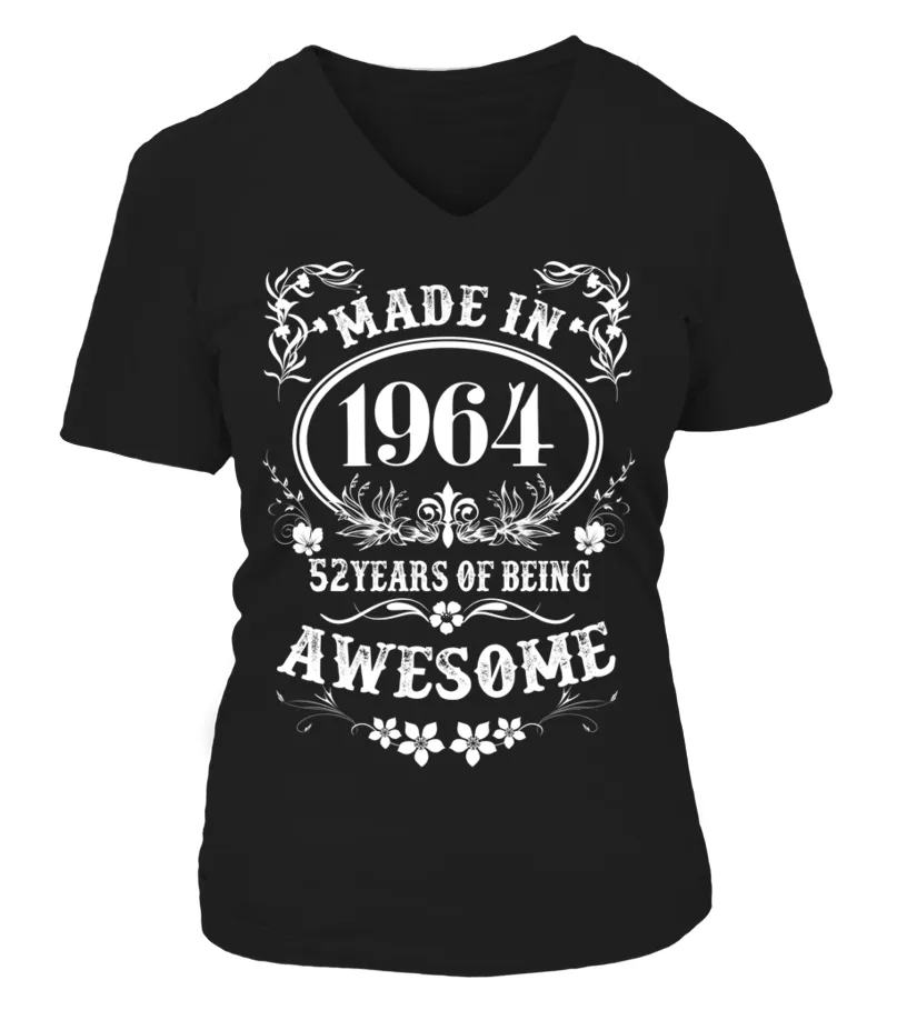 1964 Camiseta cuello pico Mujer