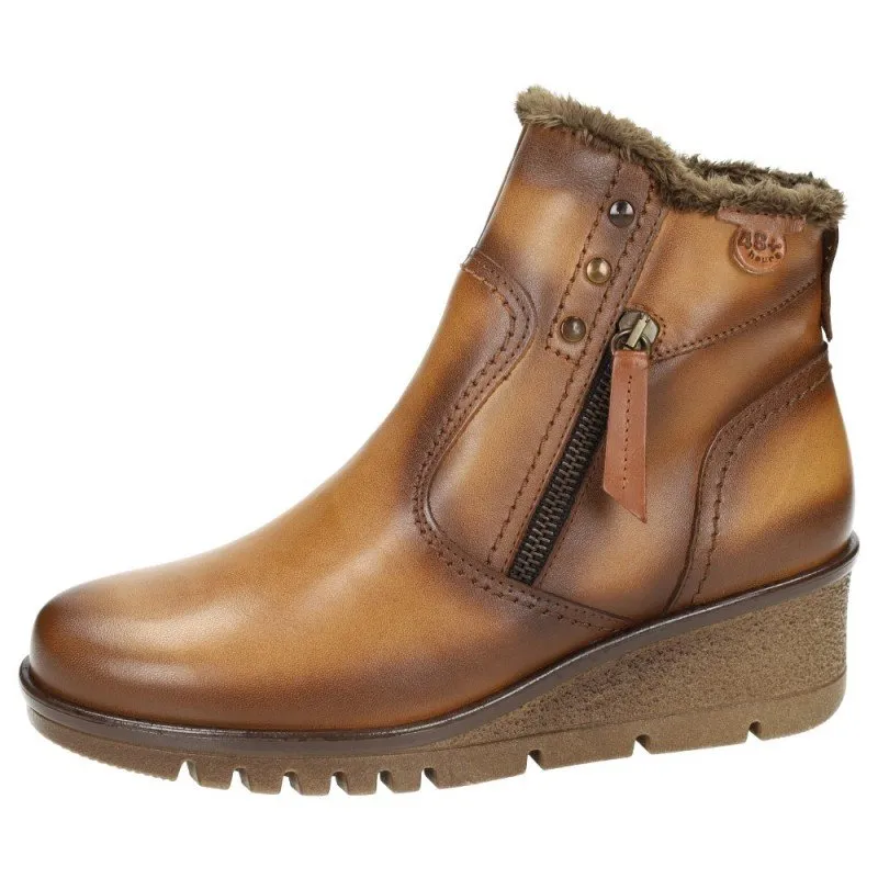 222706/61 BOTINES DE PIEL color MOSTAZA