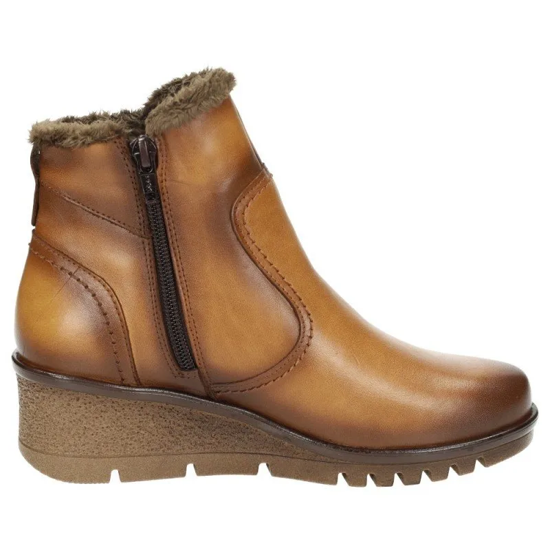 222706/61 BOTINES DE PIEL color MOSTAZA