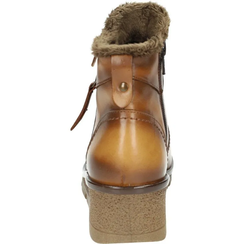222706/61 BOTINES DE PIEL color MOSTAZA