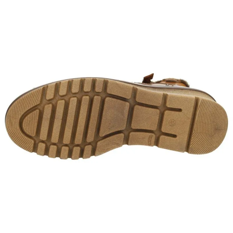 222706/61 BOTINES DE PIEL color MOSTAZA