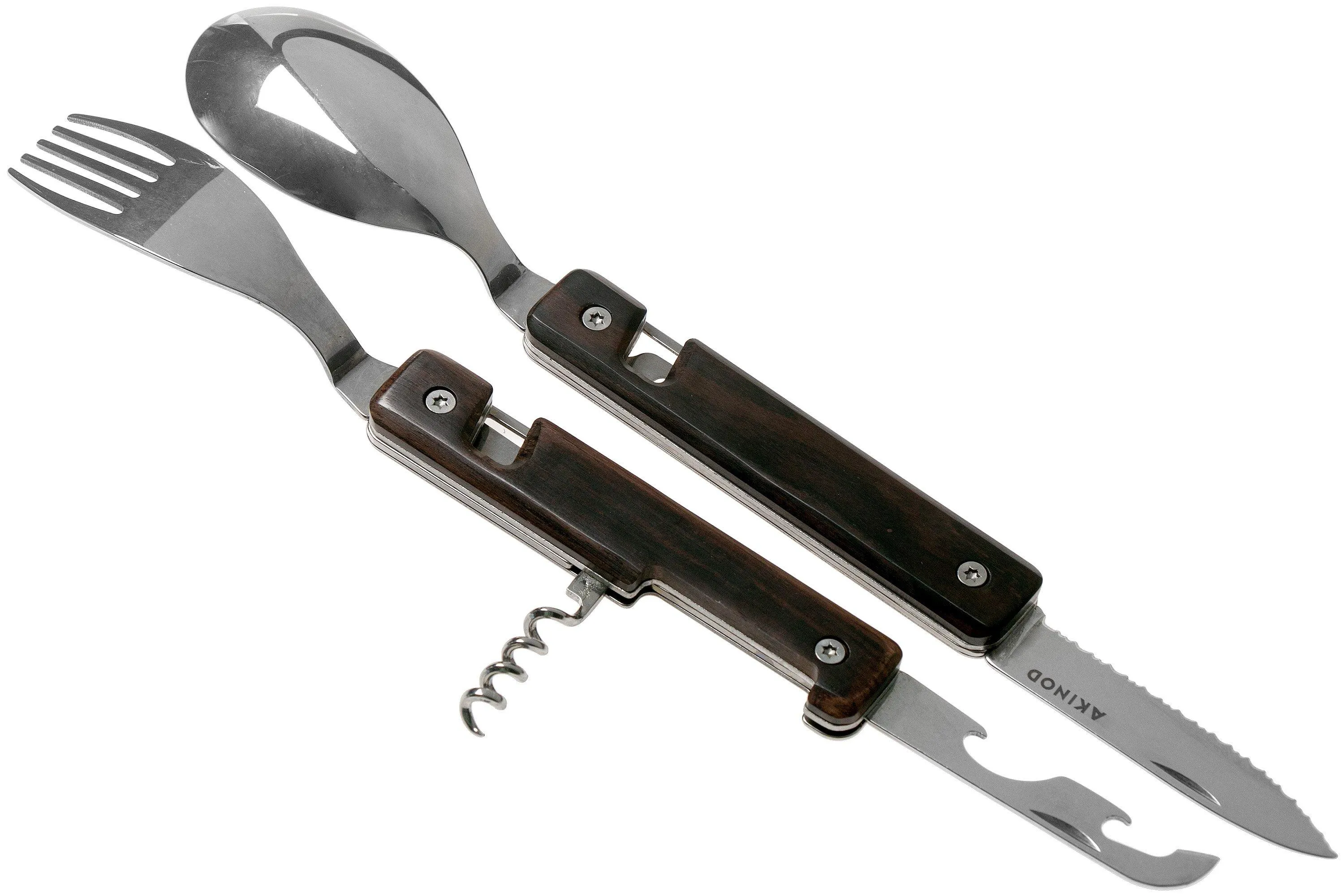 Akinod Multifunctional Cutlery 13H25 Ebony, cubiertos de exterior