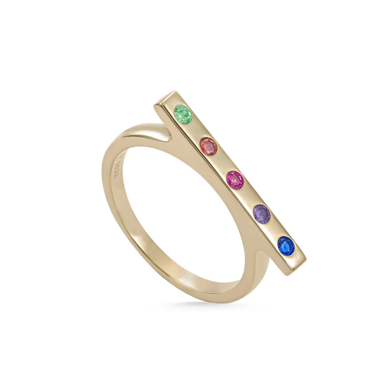 Anillos con piedras de plata diseo gemas multicolor