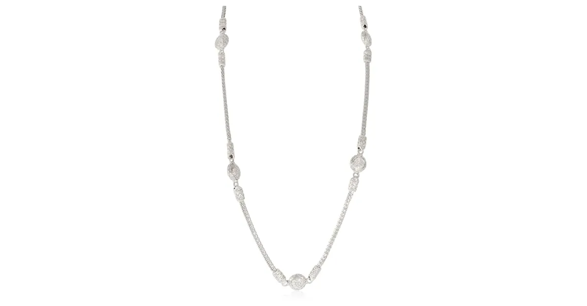 Autre Marque Juan Hardy 5 Collar de diamantes Station en plata de ley 1.20 por cierto 