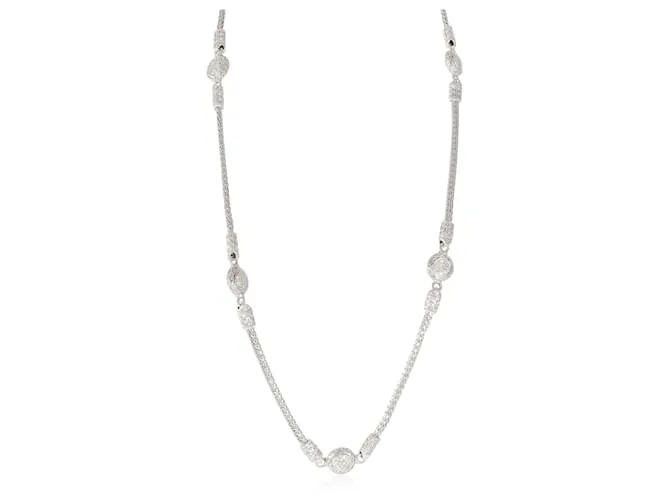 Autre Marque Juan Hardy 5 Collar de diamantes Station en plata de ley 1.20 por cierto 