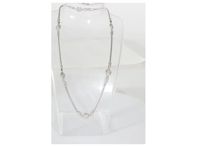 Autre Marque Juan Hardy 5 Collar de diamantes Station en plata de ley 1.20 por cierto 