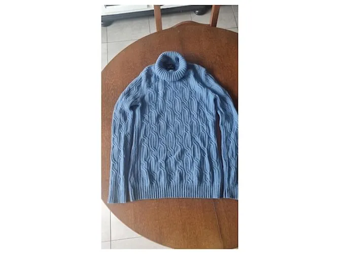 Autre Marque SUÉTER DE CUELLO ALTO DE CASHMERE Azul claro 