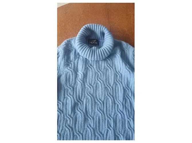 Autre Marque SUÉTER DE CUELLO ALTO DE CASHMERE Azul claro 