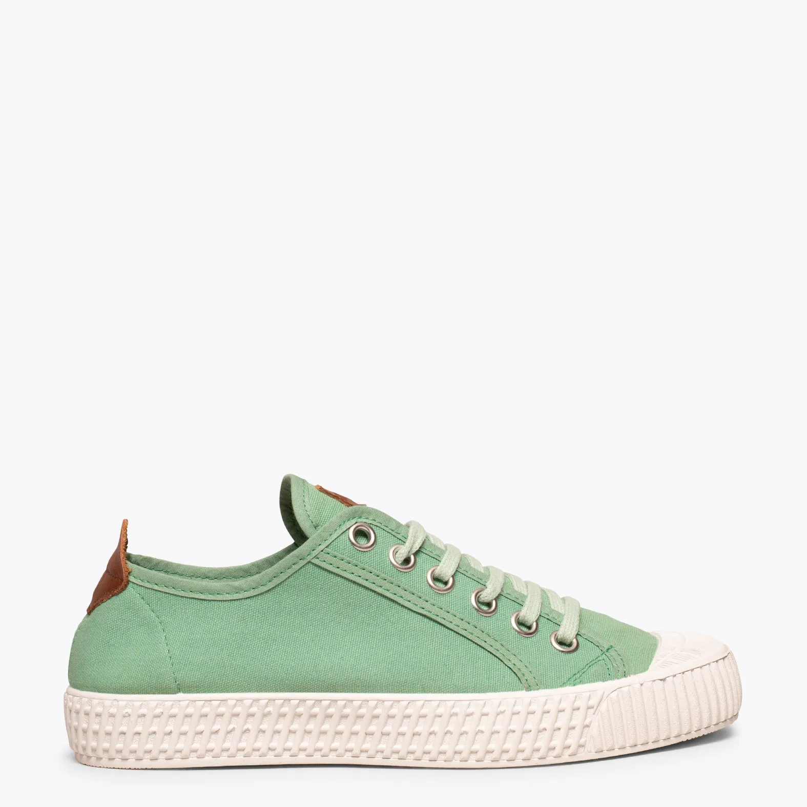 BAMBA Zapatillas de lona para mujer VERDE AGUA