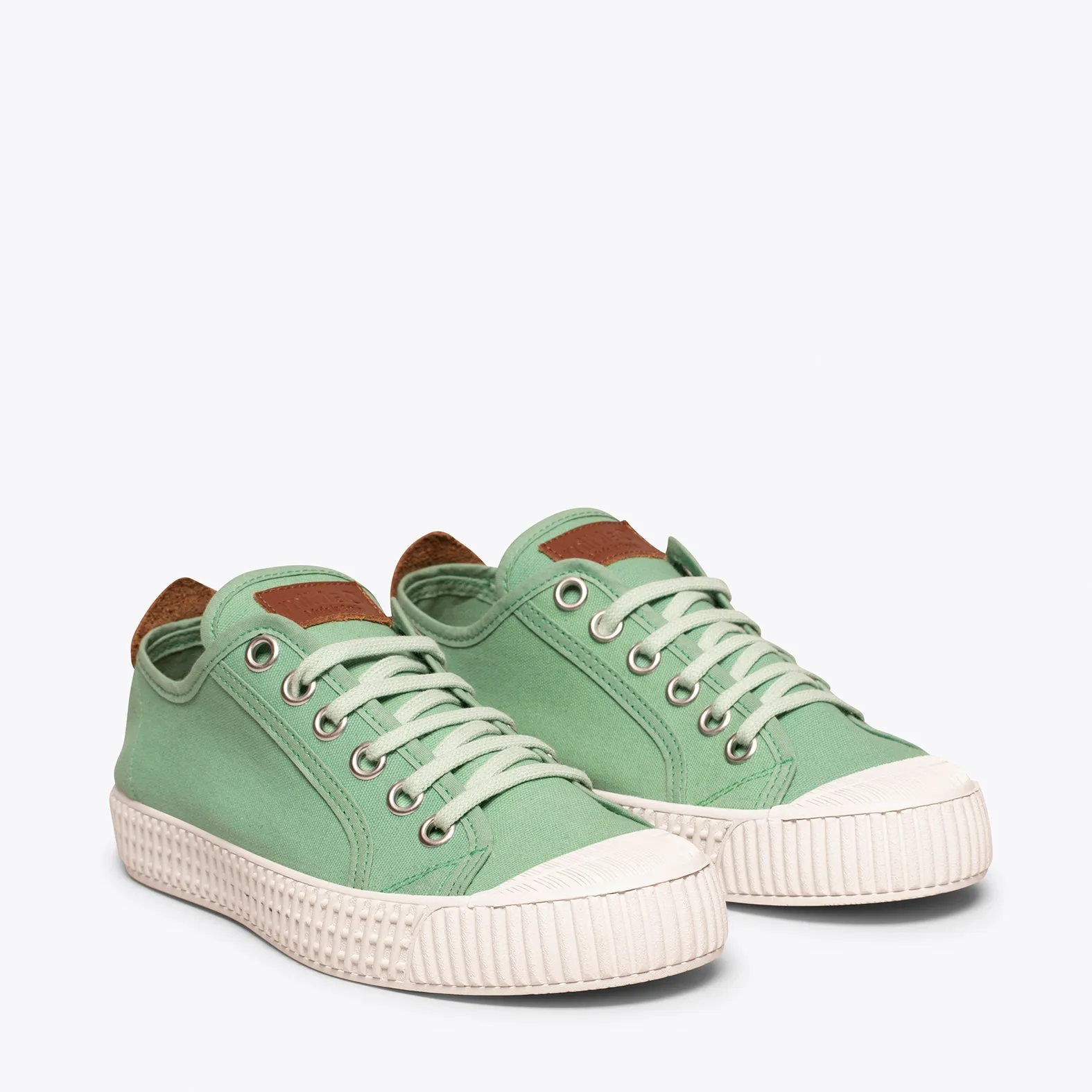 BAMBA Zapatillas de lona para mujer VERDE AGUA