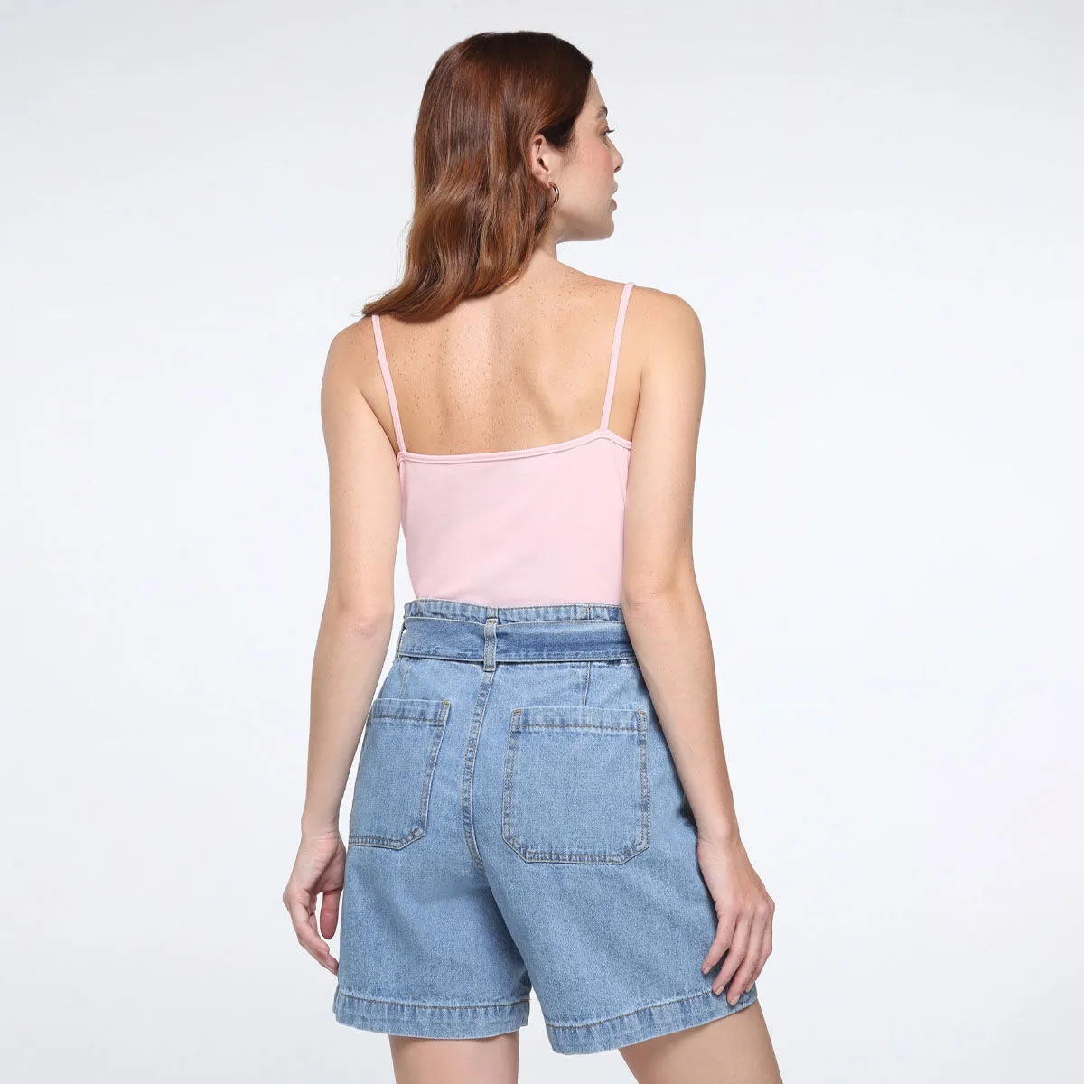 Bermuda Mujer Paperbag Jean