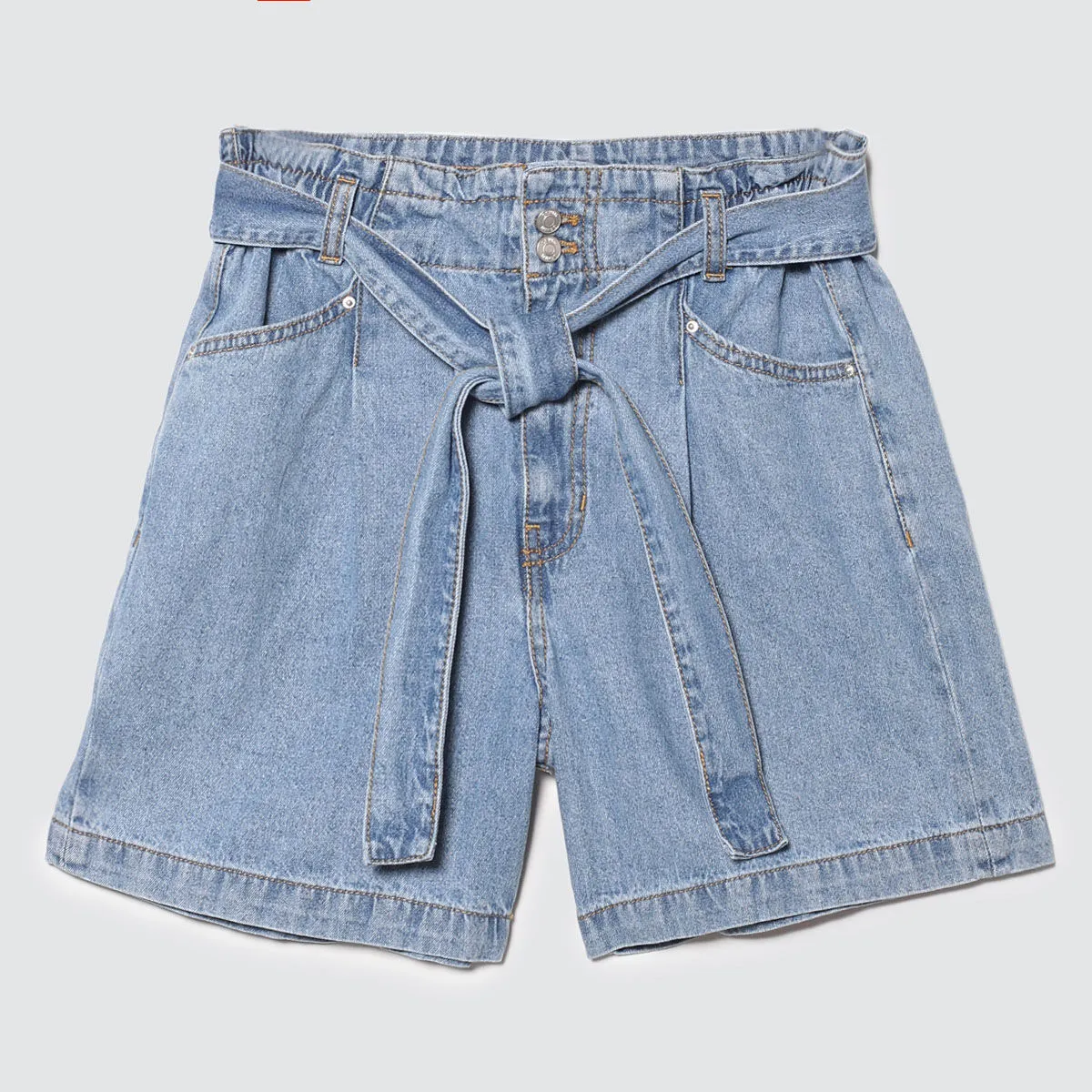 Bermuda Mujer Paperbag Jean