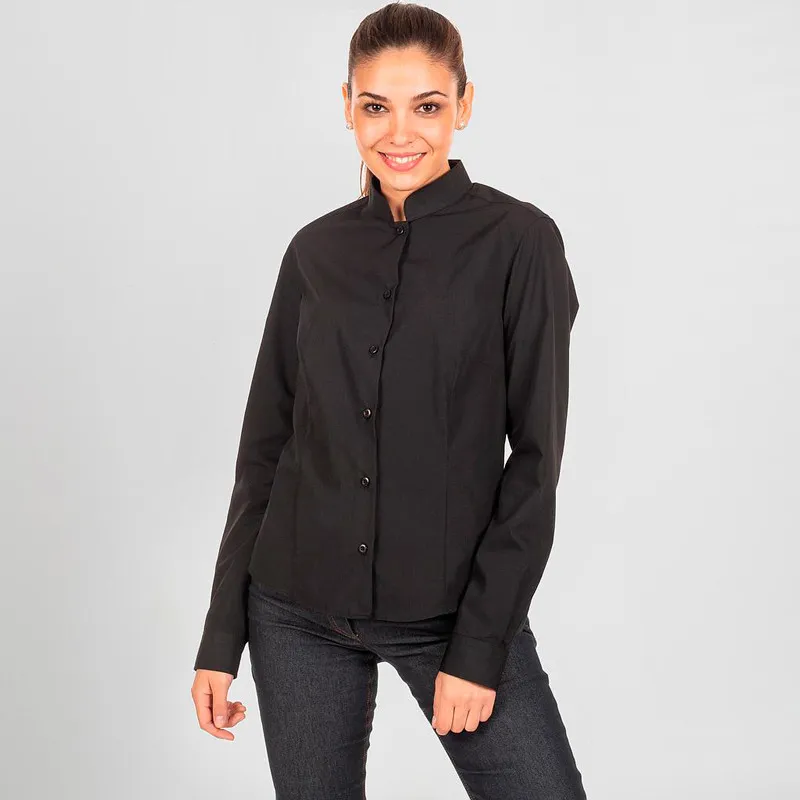 BLUSA HOSTELERíA CUELLO MAO NEGRA RED LINE  GARY'S