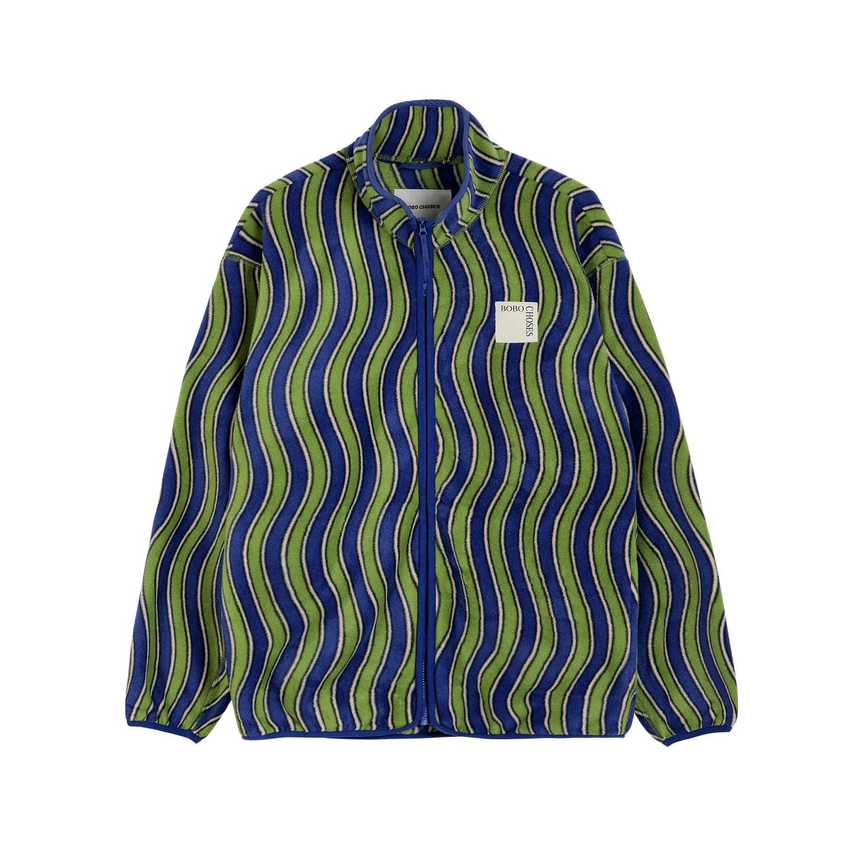 BOBO CHOSES Chaqueta con cuello alto a rayas en multicolor