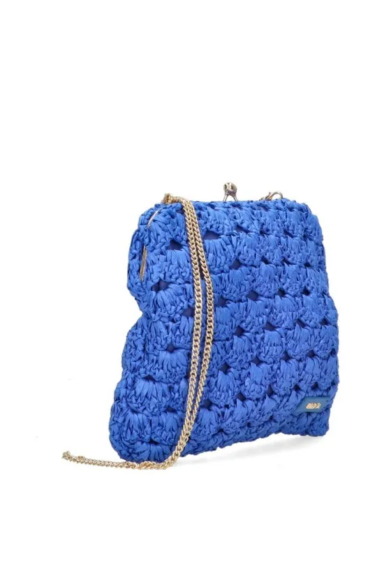 Bolso bandolera pequeña Luna Collection adana azul