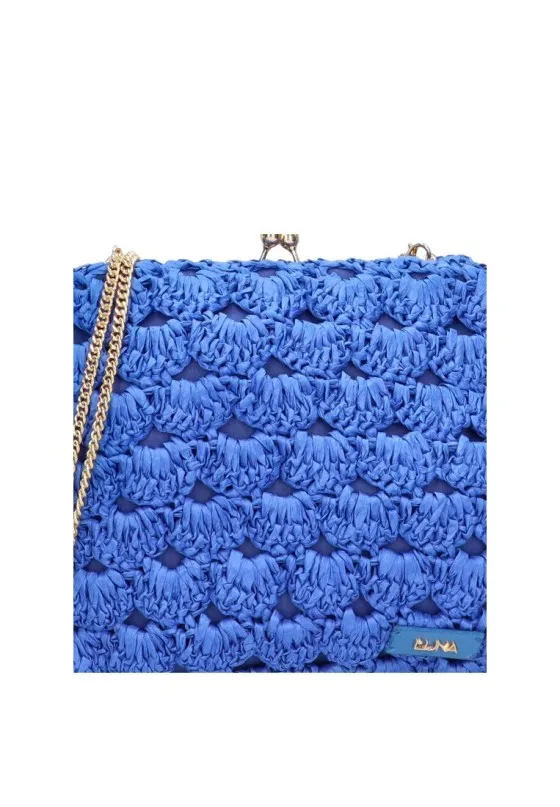 Bolso bandolera pequeña Luna Collection adana azul