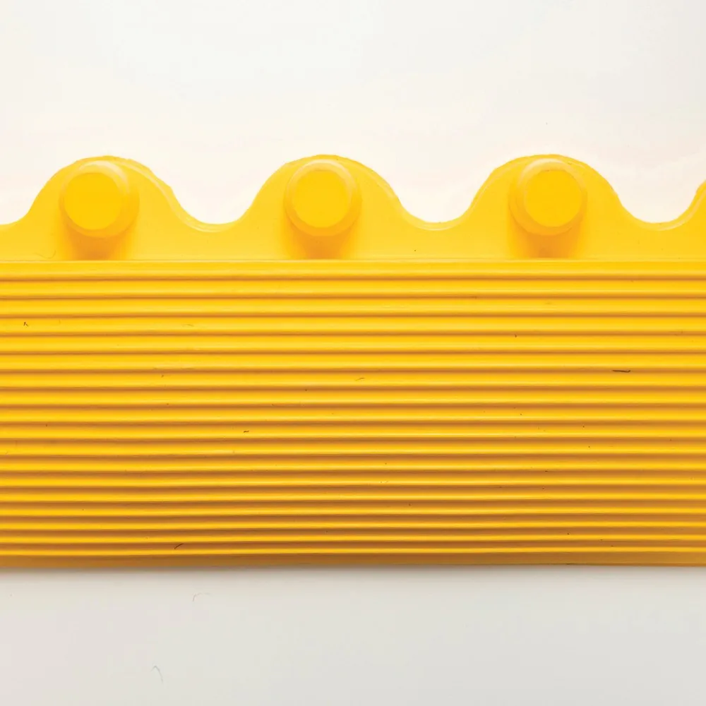 Bordillo para alfombrilla NoTrax Slabmat Carré™, hembra, amarillo