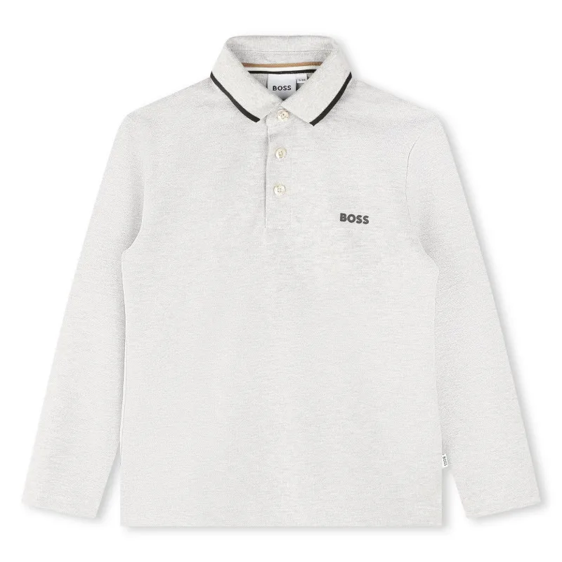 BOSS Polo de manga larga