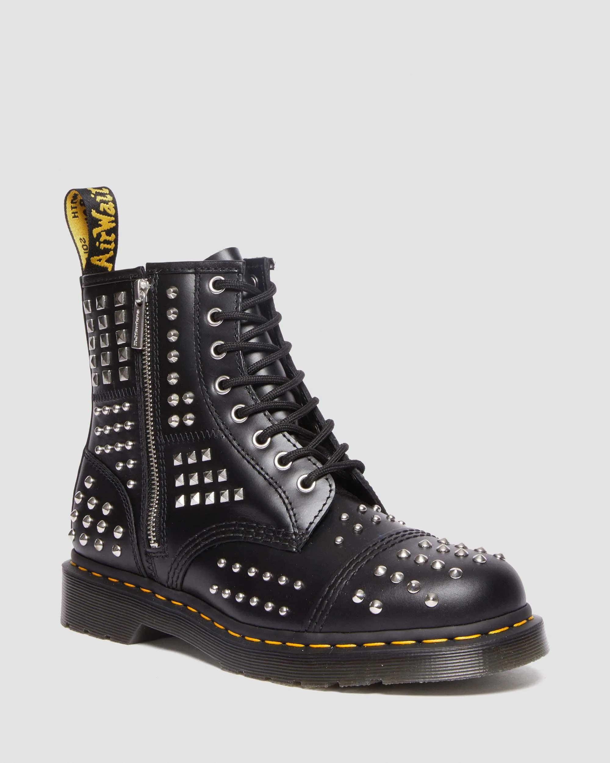 Botas 1460 Studded Zip de piel