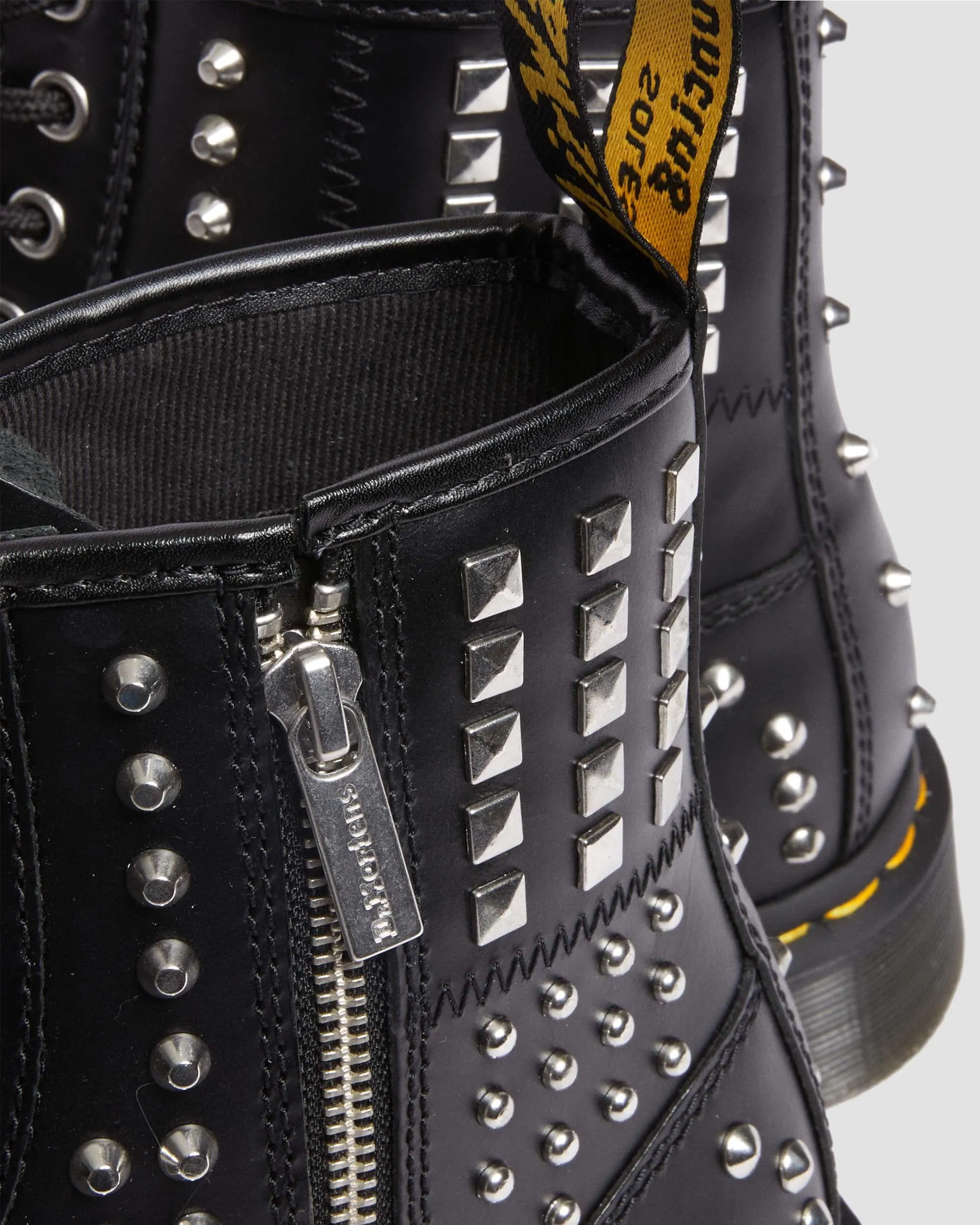 Botas 1460 Studded Zip de piel
