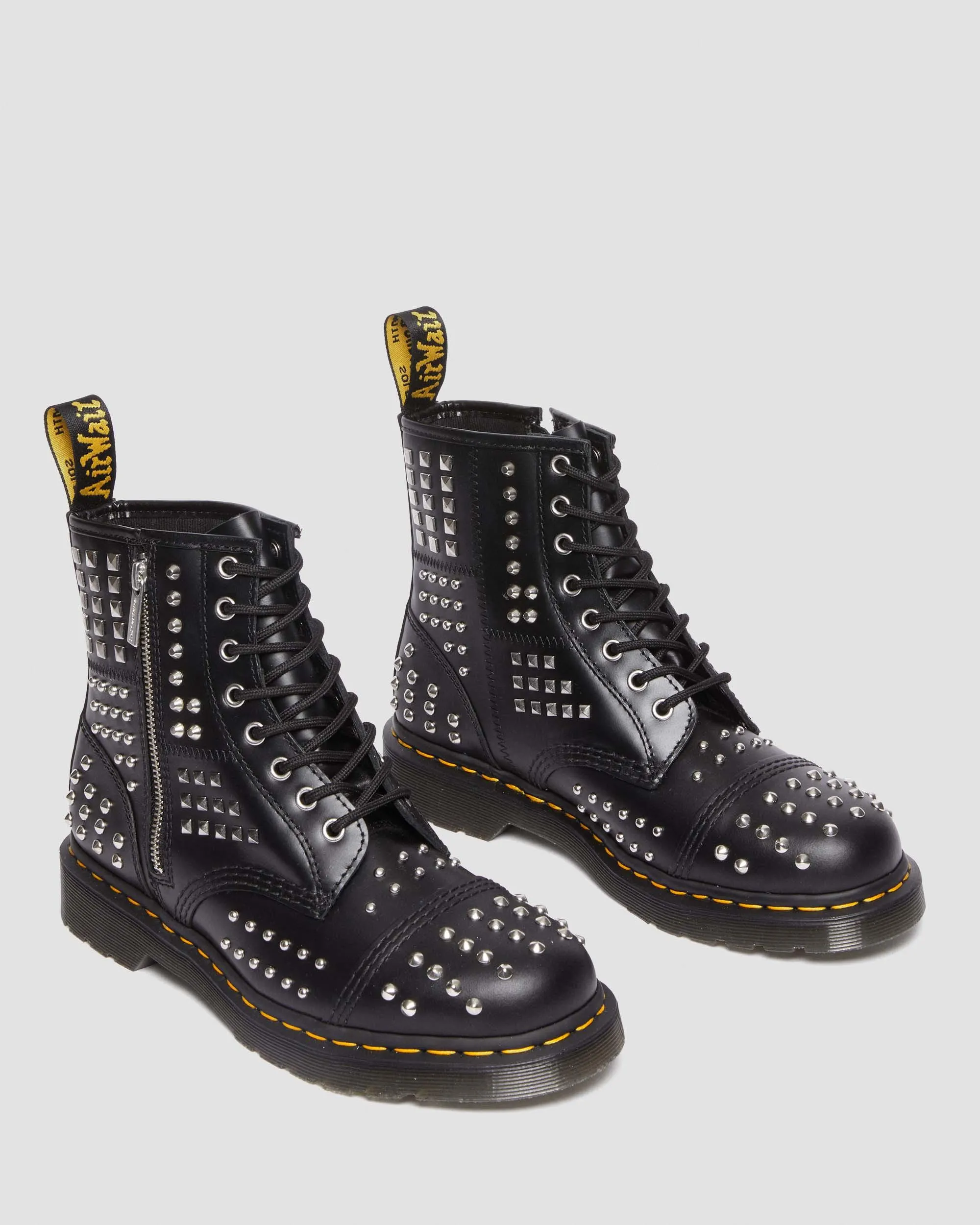 Botas 1460 Studded Zip de piel