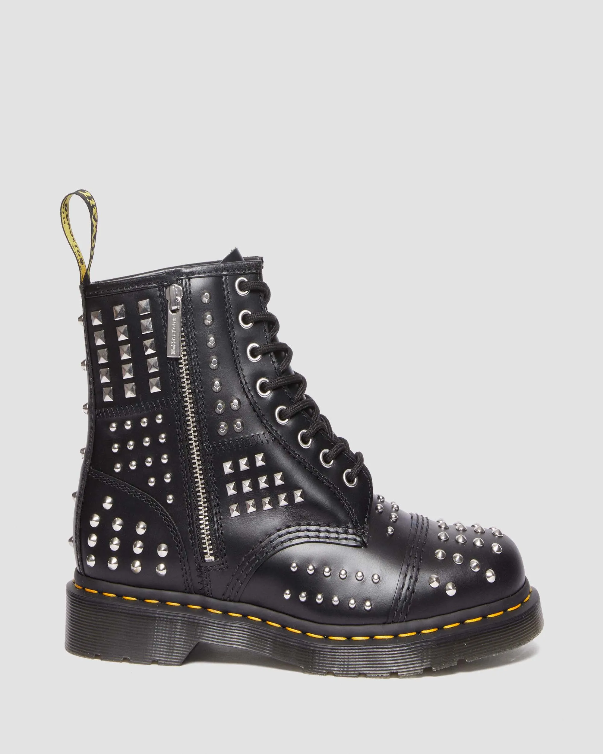 Botas 1460 Studded Zip de piel