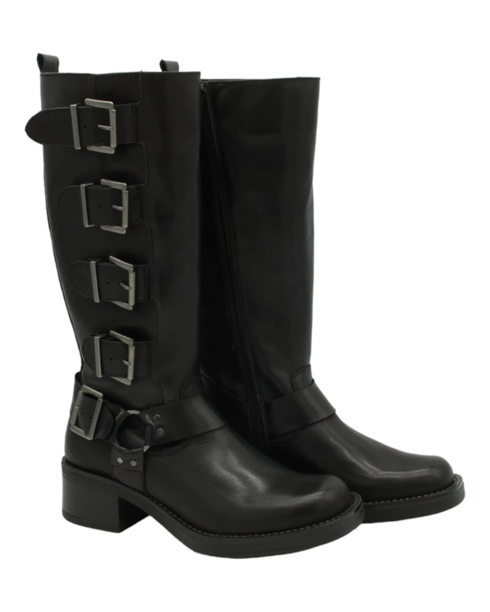 BOTAS DE MUJER PASTOR CASSANDRA EN NEGRO