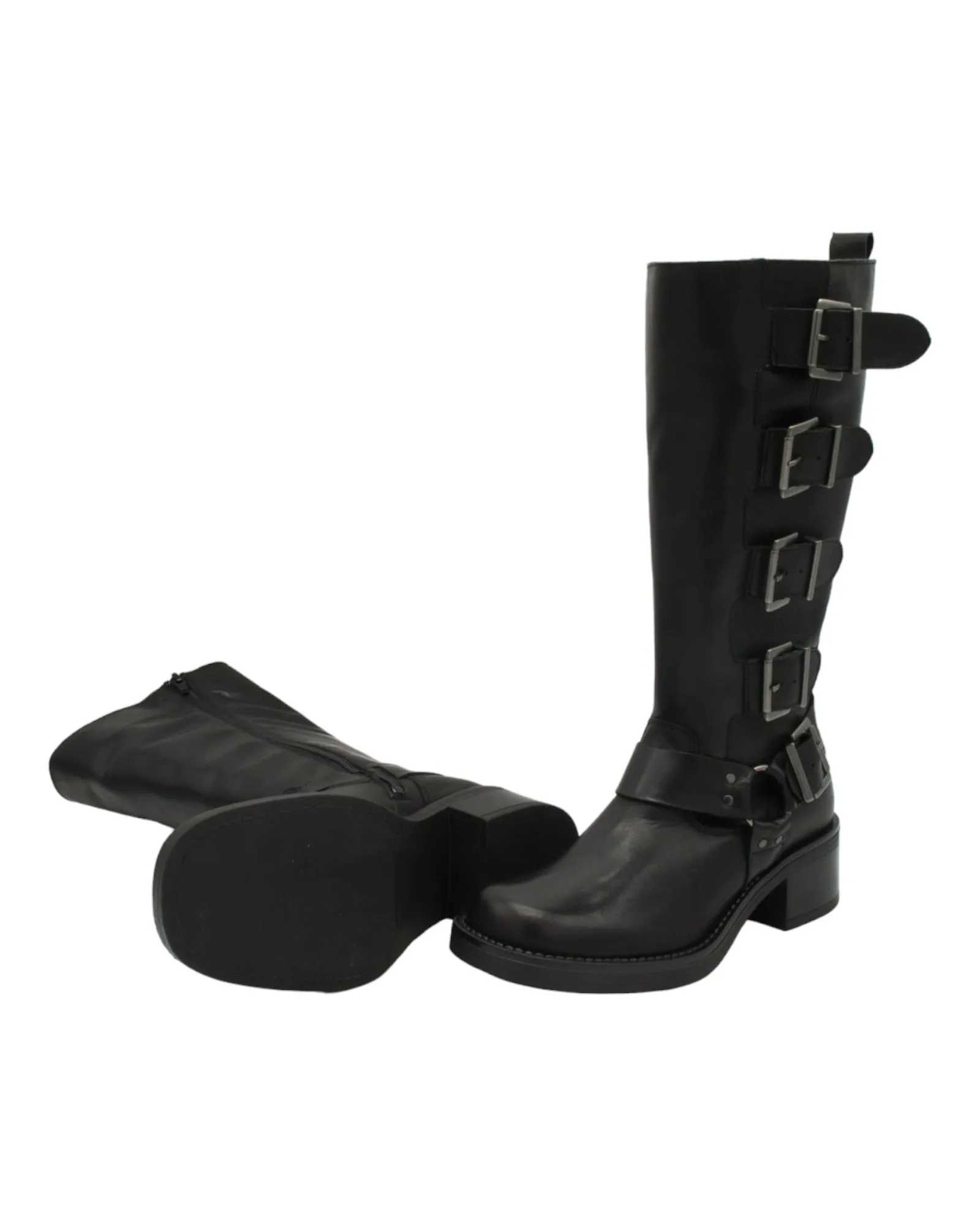 BOTAS DE MUJER PASTOR CASSANDRA EN NEGRO