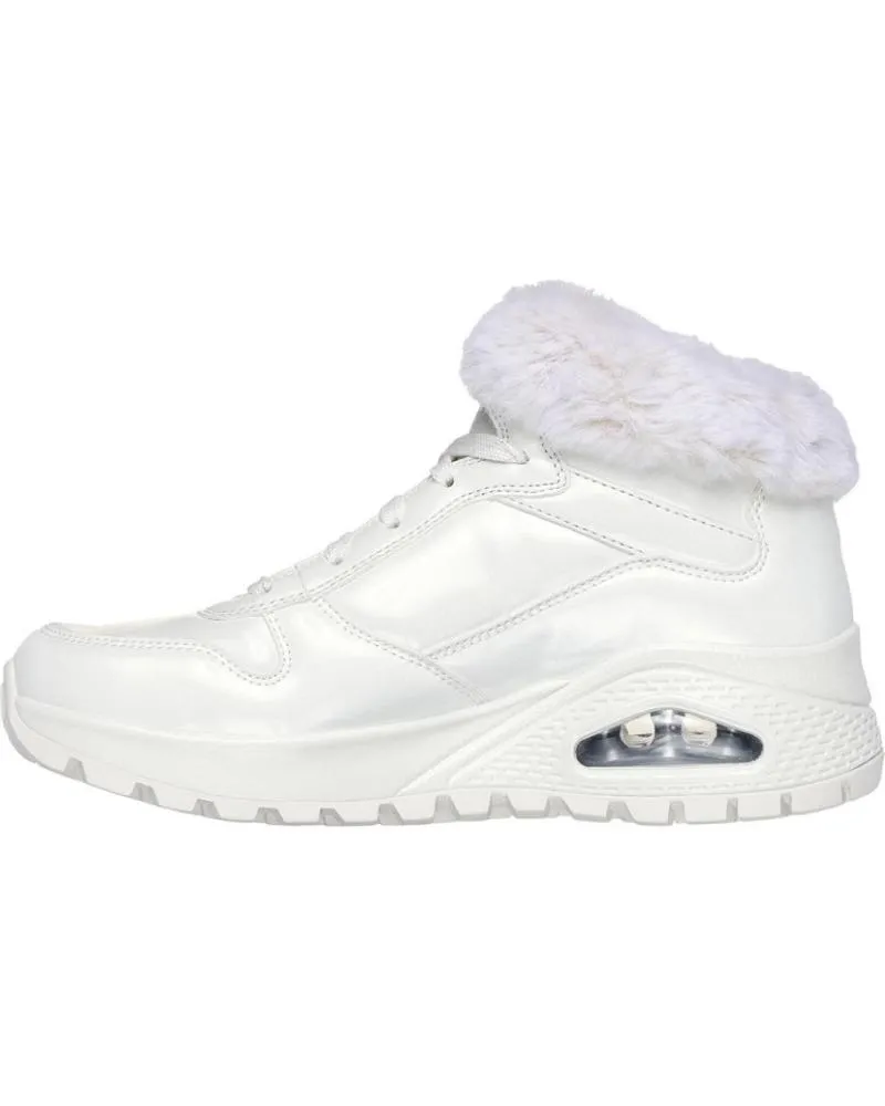 Botines SKECHERS  de Mujer BOTINES PLANOS UNO RUGGED MUJER  BLANCO