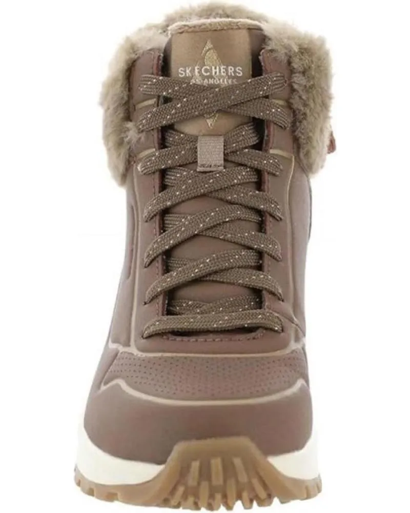 Botines SKECHERS  de Mujer BOTINES PLANOS UNO RUGGED MUJER TAUPE  MARRóN