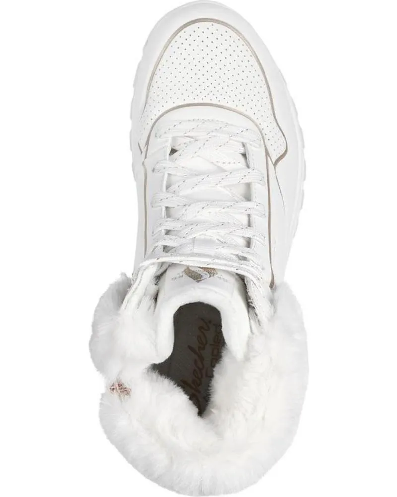 Botines SKECHERS  de Mujer UNO RUGGED FALL SRHIMMER  BLANCO