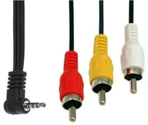CABLE AUDIO 3.5MM 4C MACHO ANGULO A 3 RCA MACHO 1.5M J1902006 VIC BAG OWI