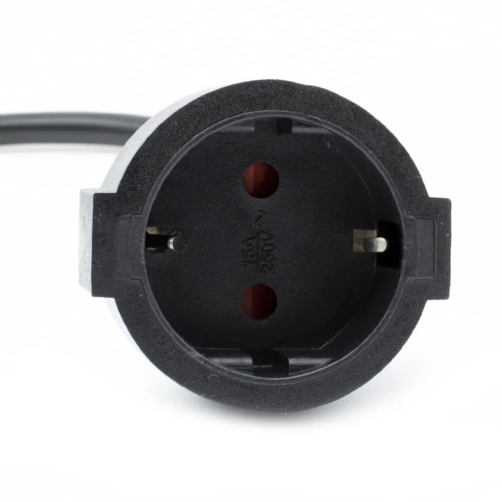 Cable De Alimentacion Alargador Schuko Macho A Hembra 3 M Negro