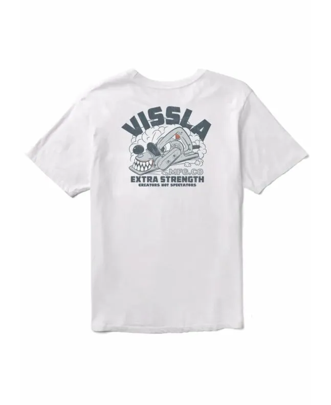 Camiseta con bolsillo Vissla Creator Plainer Premium PKT Blanca