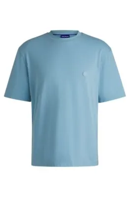 Camiseta de punto de algodón con logo