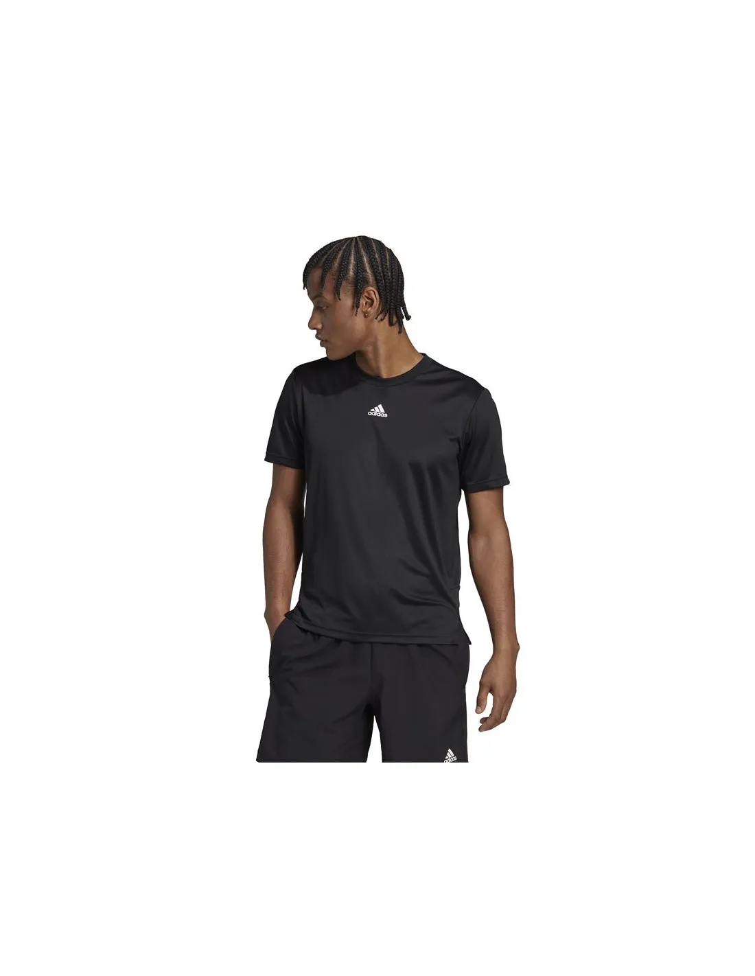 Camiseta manga corta adidas Aeroready HIIT Back 3S Hombre Black