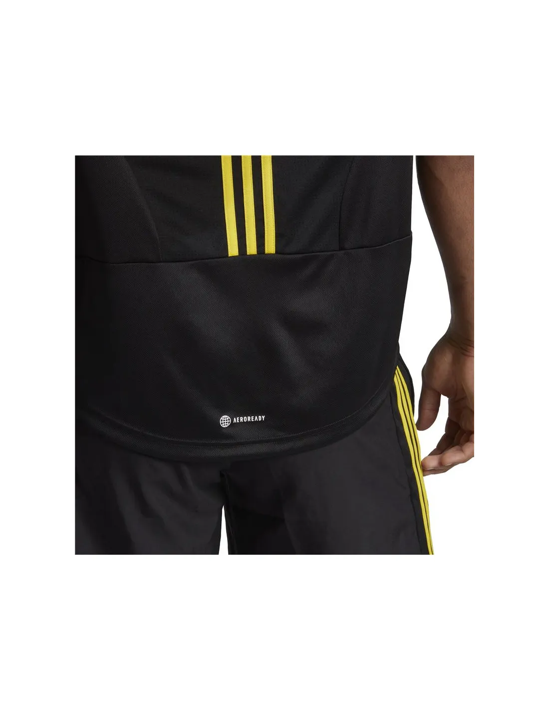 Camiseta manga corta adidas Aeroready HIIT Back 3S Hombre Black