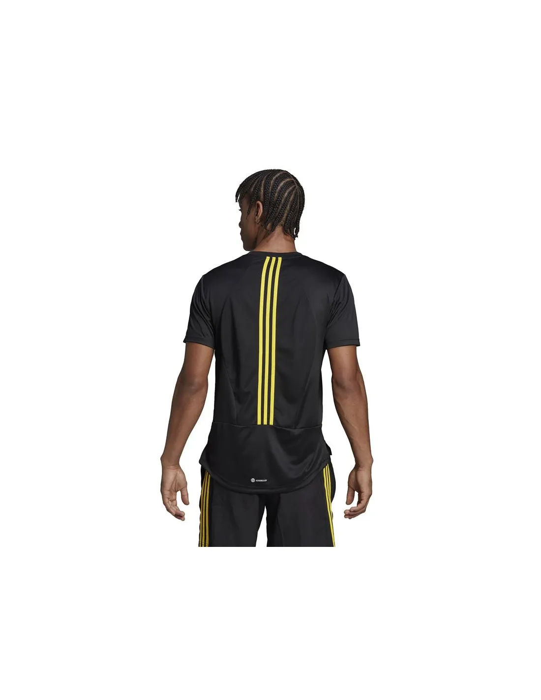 Camiseta manga corta adidas Aeroready HIIT Back 3S Hombre Black