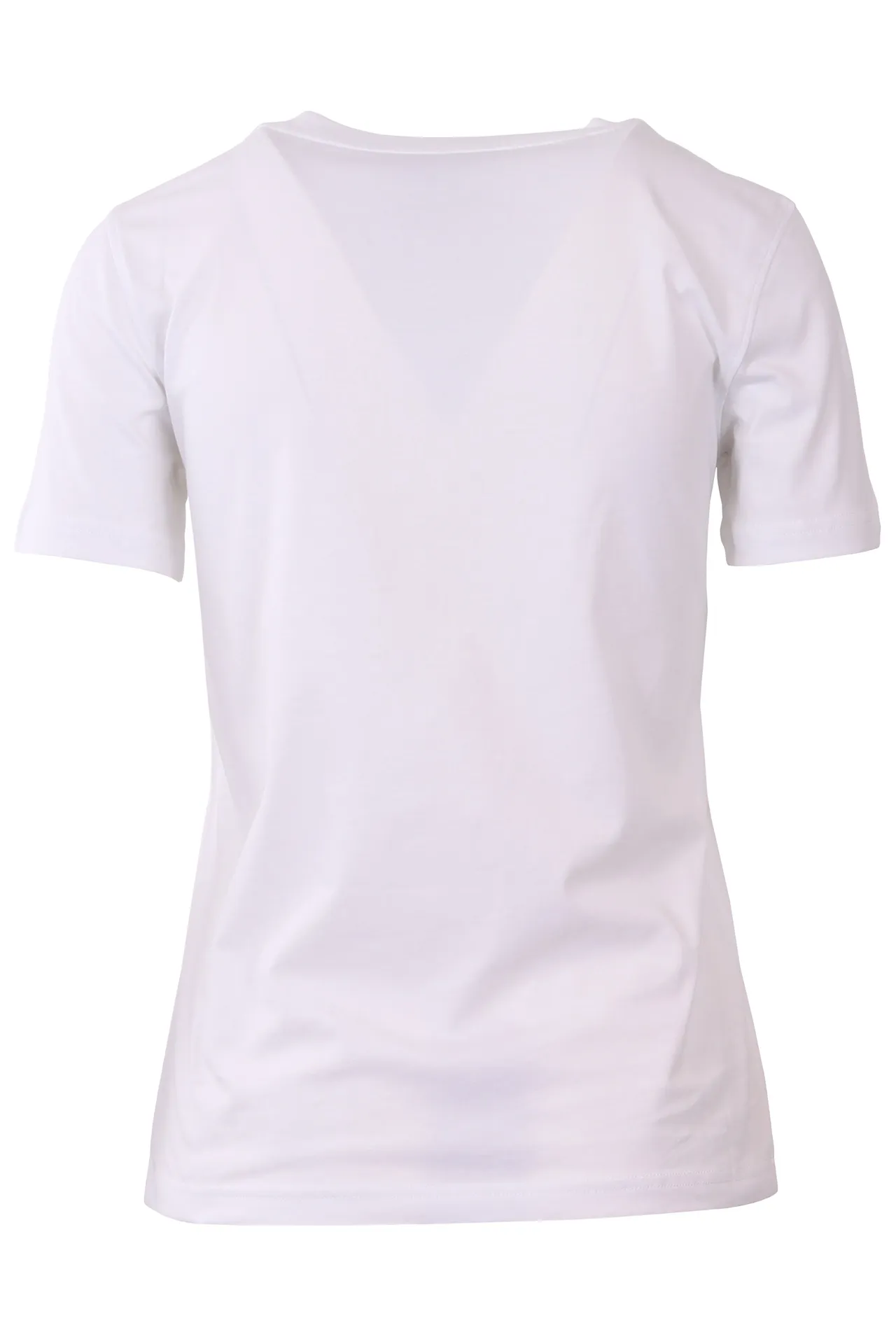 Camiseta Moschino Couture blanca con logo grande milano