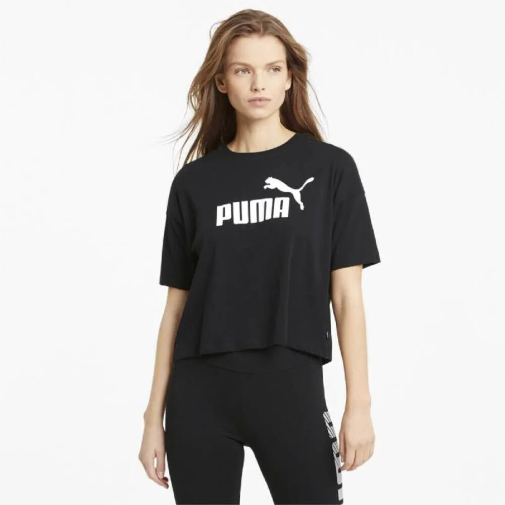 CAMISETA PUMA ESS CROPPED LOGO NEGRO  58686601