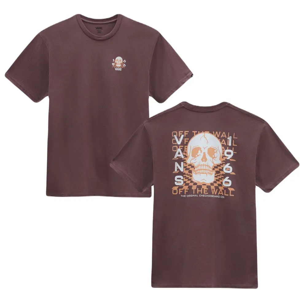 CAMISETA VANS MINDCHECK TEEB MARRO ROSE TAUPE T SHIRT VN000FK9BEA1