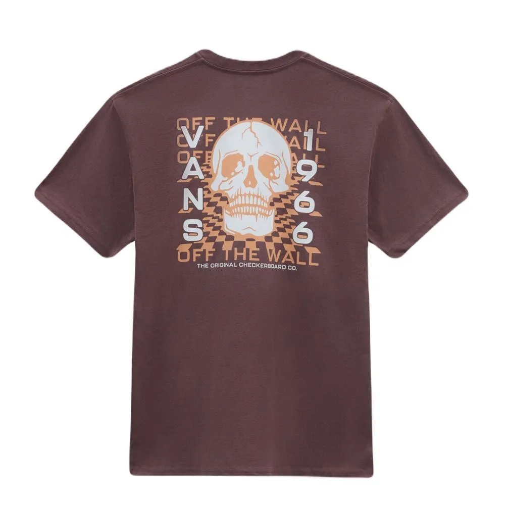 CAMISETA VANS MINDCHECK TEEB MARRO ROSE TAUPE T SHIRT VN000FK9BEA1