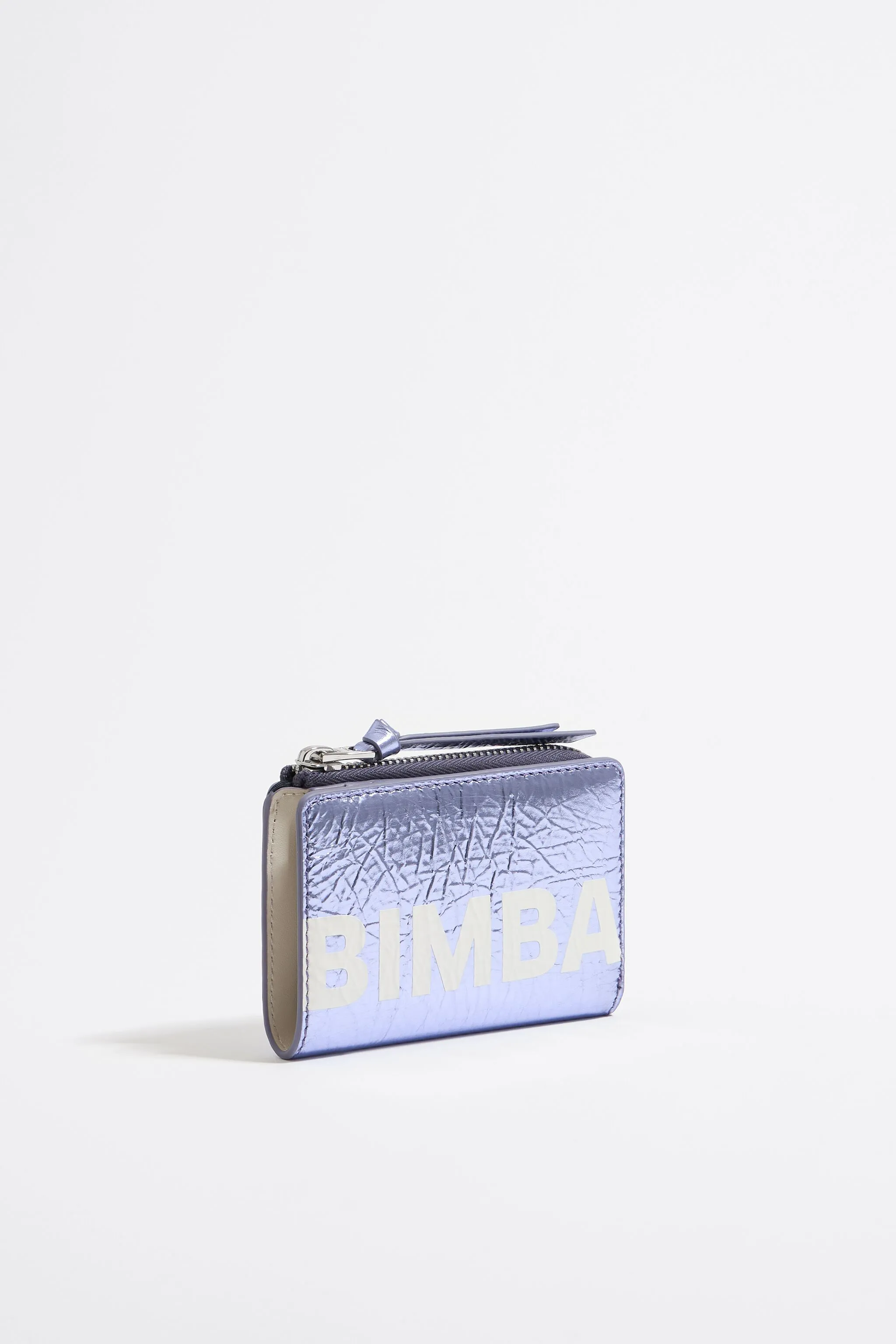 Cartera piel lila