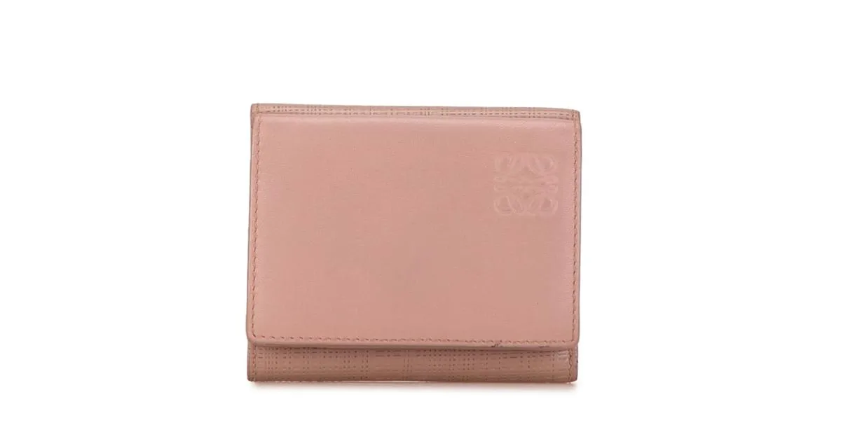 CARTERA TRIFOLD ANAGRAM LOEWE ROSA 