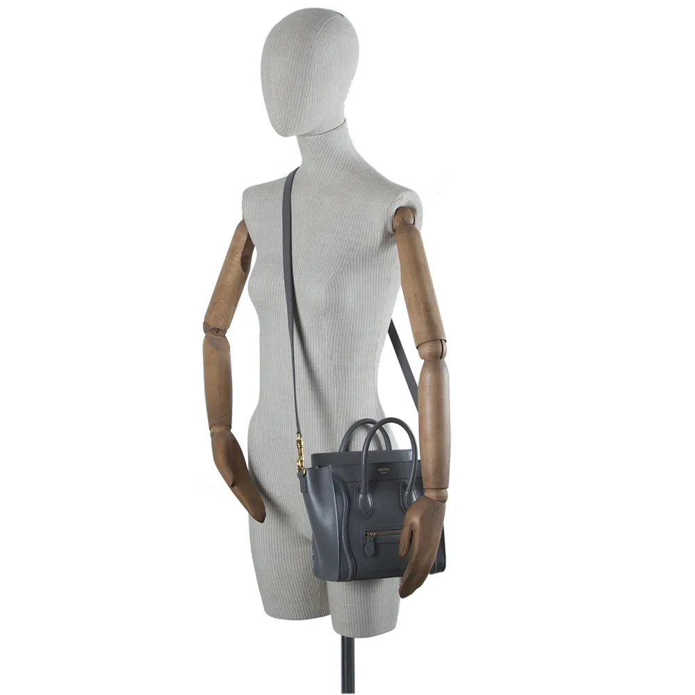 Celine Nano Luggage Gris