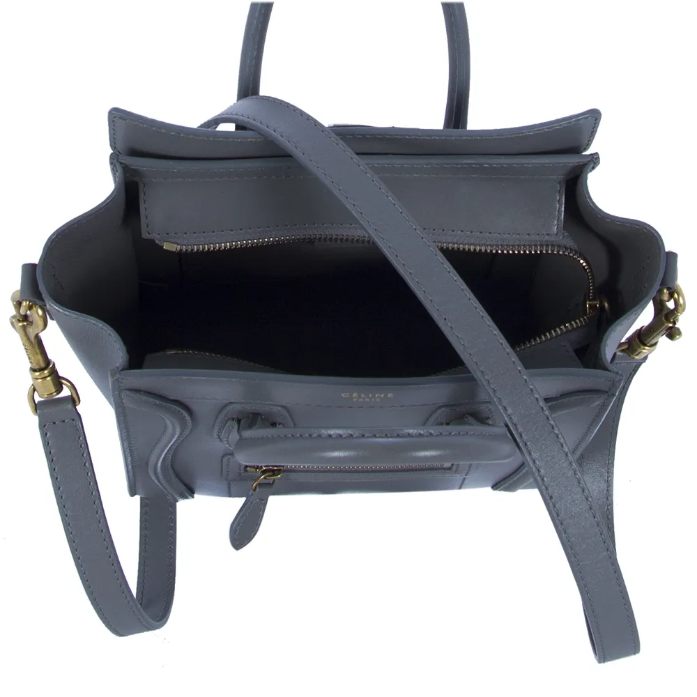 Celine Nano Luggage Gris