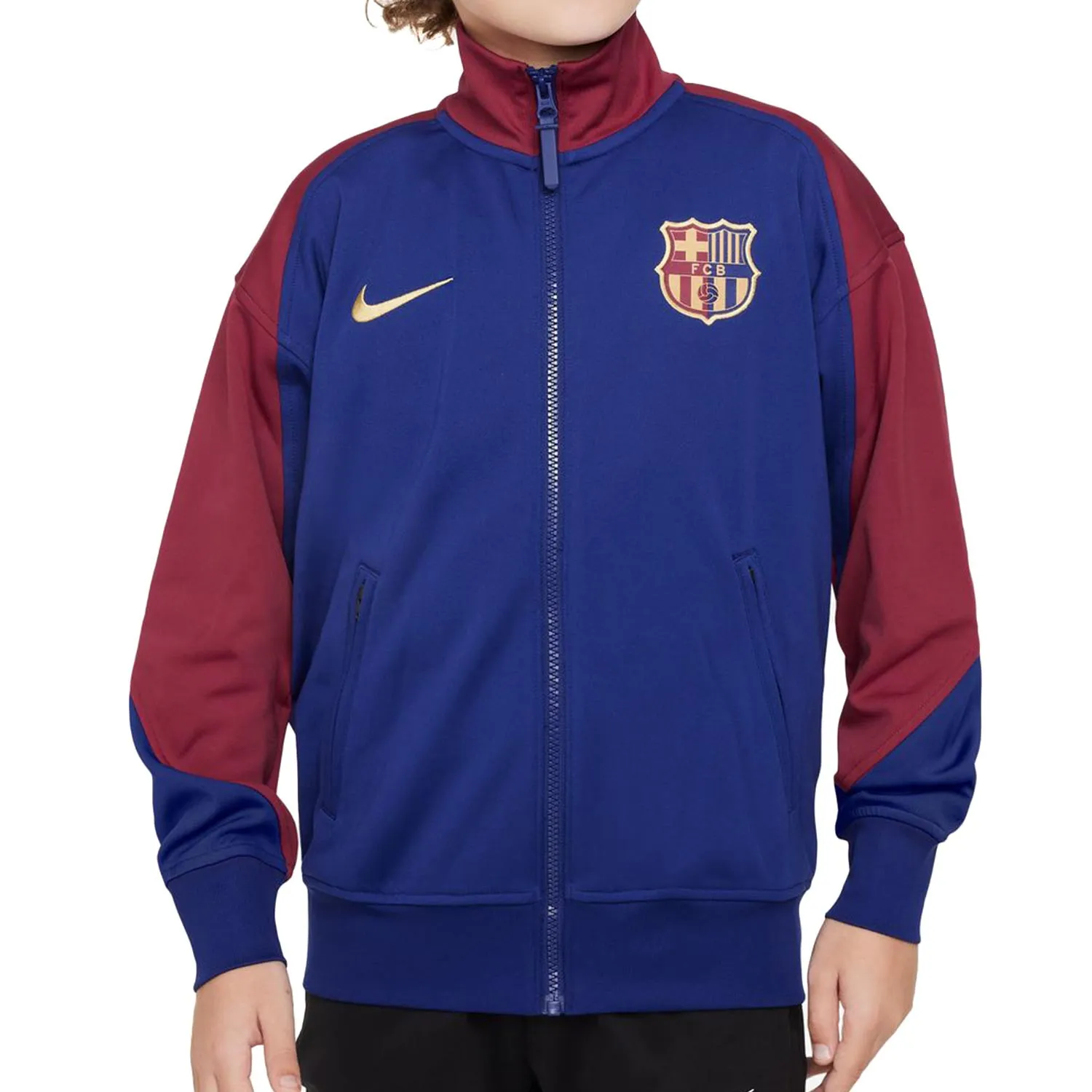 Chaqueta entretiempo Nike FCB niño himno Academy Pro DF
