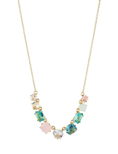 Collar 9 piedras La Diamantine acqua azzura