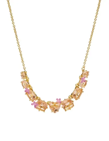 Collar 9 piedras y flores