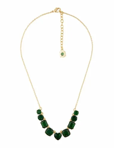 Collar fino 9 piedras La Diamantine verde esmeralda